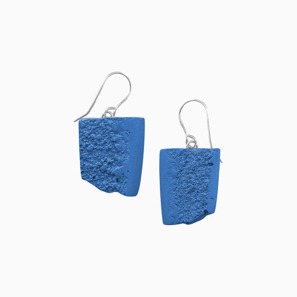 Indent Concrete Pebble Earrings - Hues