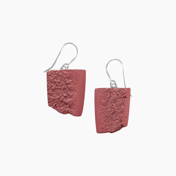 Indent Concrete Pebble Earrings - Hues