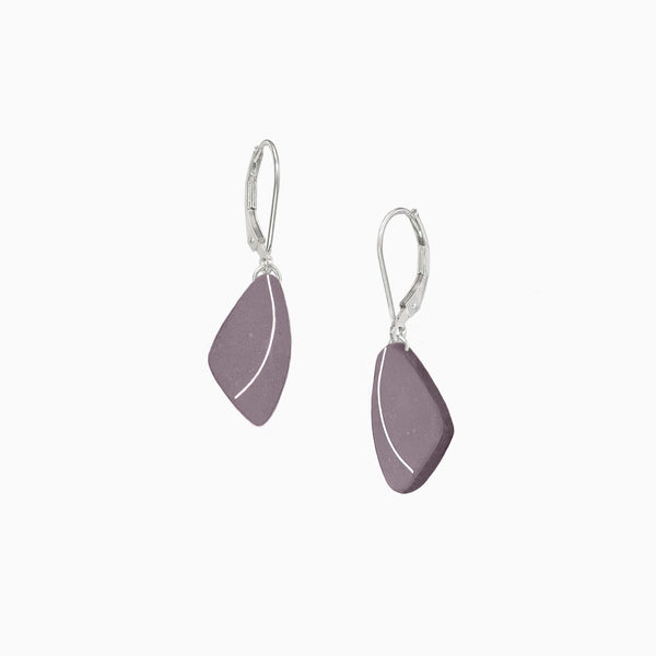 Lianca-Plum-Concrete-Triangle-Earring-Sterling-Ear-Wire