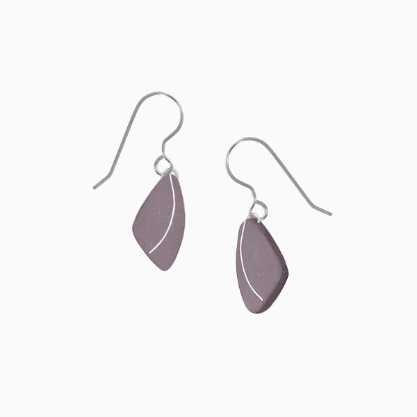 Lianca-Plum-Concrete-Triangle-Earring-Titanium-Ear-Wire